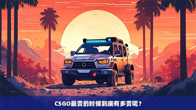 CSGO最贵的时候到底有多贵呢？